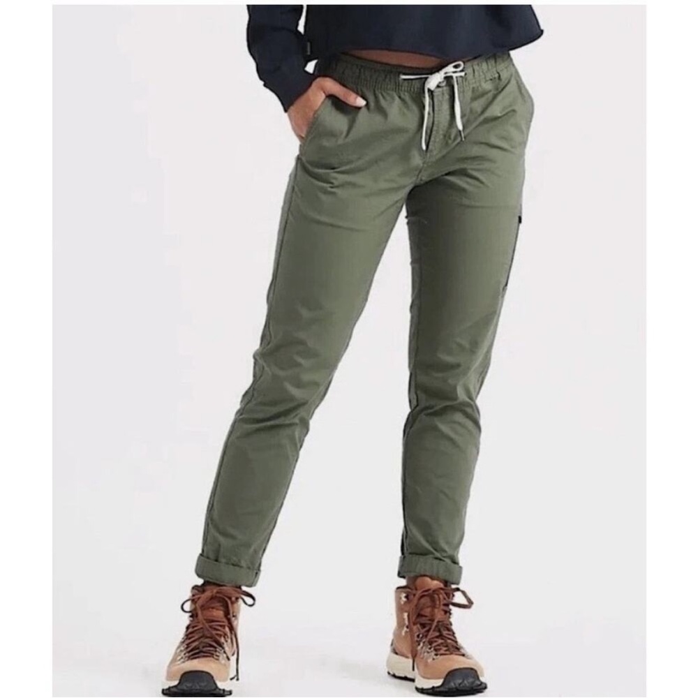 Vuori Drawstring Joggers - 1 Olive & 1 Cream - Picture 2 of 5